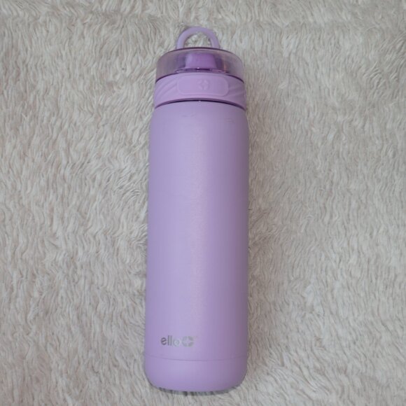 Ello Cooper Stainless Steel Water Bottle with Straw and Carry Handle, Lilac - Picture 6 of 11